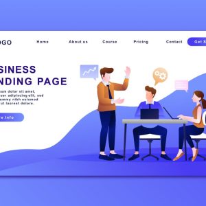 تصميم موقع شخصي (Landing Page)