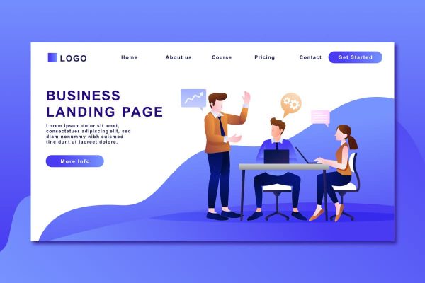 تصميم موقع شخصي (Landing Page)